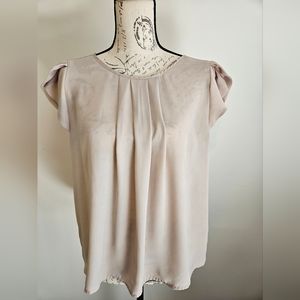 Forever21 Pale pink blouse short sleeve Size L